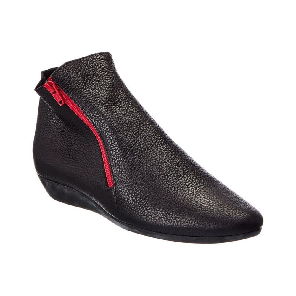 Arche Onybee Leather Bootie, Black